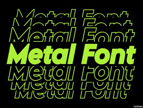 Metal Font Text Effect and Logo Design Font