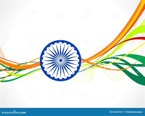 Abstract Indian Flag Wave Concept Stock Vector Illustration Of Wave