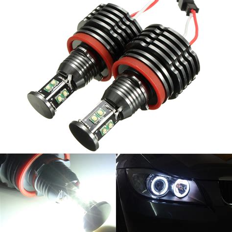 W Led Angel Eyes Halo Light H Bulb Error Free For Bmw E E E