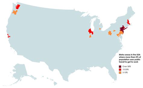 Public Transportation In The United States Mapped Vivid Maps