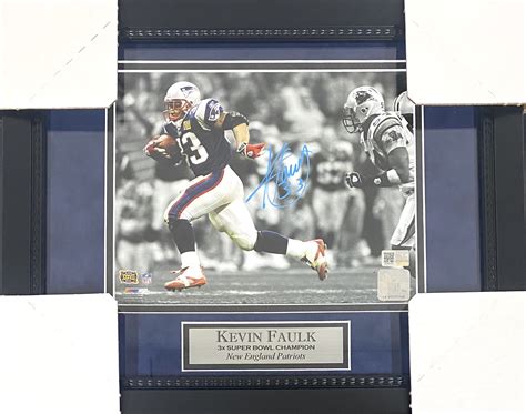 Kevin Faulk Autographed New England Patriots 3x Super Bowl Champion