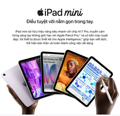 iPad mini 7 5G 128GB - Chính hãng, giá rẻ, có trả góp
