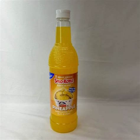 Pineapple Snow Cone Syrup 25 Oz Sno Treat Snow Cone Syrups For