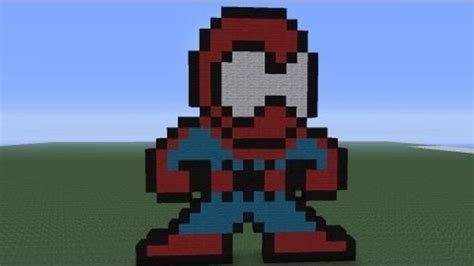 Spider Man Pixel Art Minecraft Proyectosarquitectonicosuaes