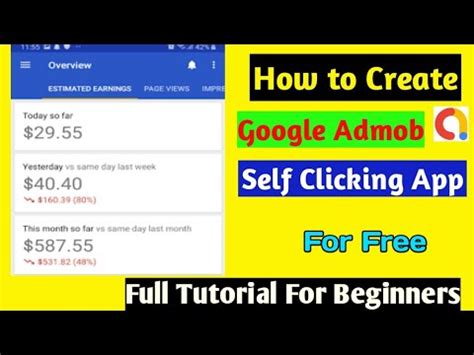 How To Create Admob Self Clicking App For Free In 2022 How To Make