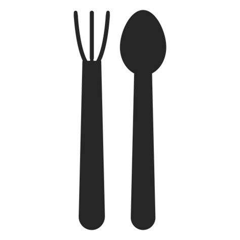 Icono Plano Tenedor Y Cuchara Descargar Png Svg Transparente