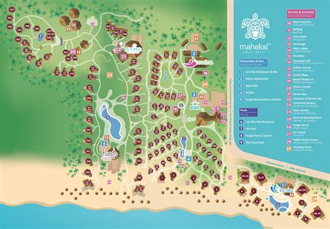 map of barcelo maya beach resort