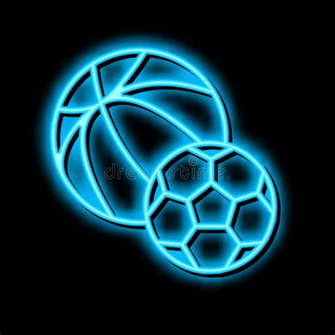 Active Play Toys Neon Glow Icon Illustration Stock Vector Illustration Of Games Icon 271273746