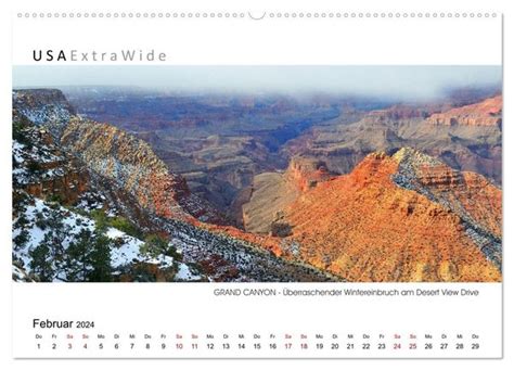 Grand Canyon Panoramabilder Wandkalender Din A Quer Calvendo