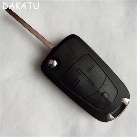 DAKATU 3 Buttons Flip Remote Folding Car Key Fob Case For Vauxhall Opel