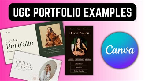 Ugc Portfolio Examples Breaking Down Ugc Canva Portfolios Youtube