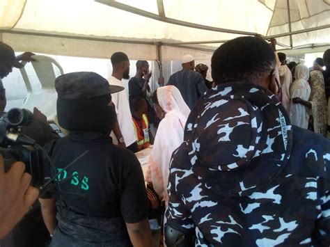 Just In Kogi Gov Yahaya Bello Wife Vote In Okene As Sss Police