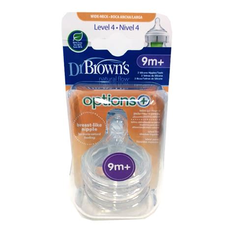 Comprar DR BROWNS Tetina Options SBoca Ancha Nivel 4 9M 2 UNIDADES