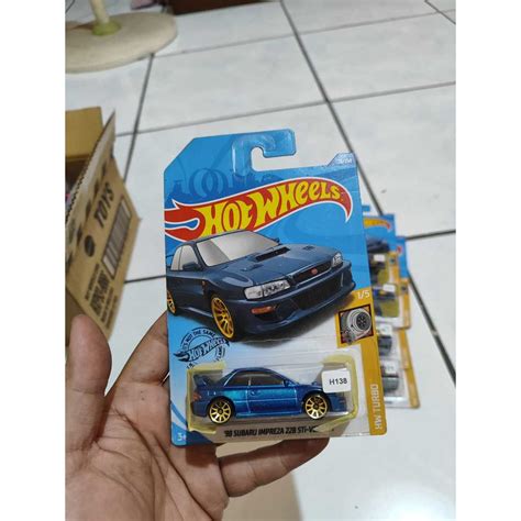 SUBARU HOT WHEELS 2020 風火輪 TURBO 1 5 98 斯巴魯翼豹 22B STI 版藍色 23 蝦皮購物