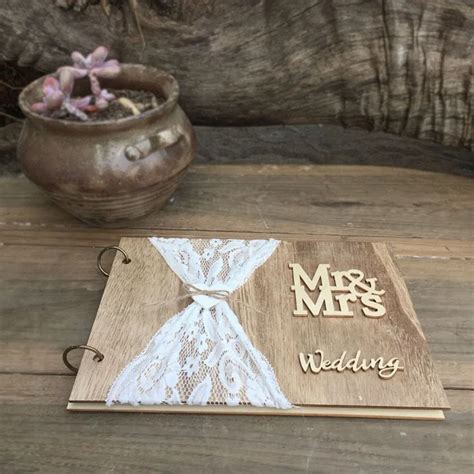 Wedding Guestbook Di Legno Libro Degli Ospiti Personalizzati Fai Da Te