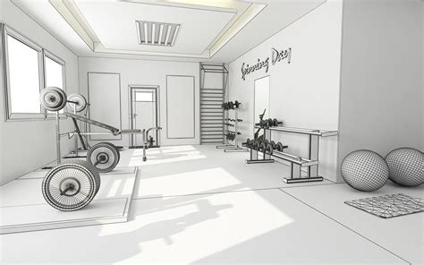 Gym Design Free 3d Model Max