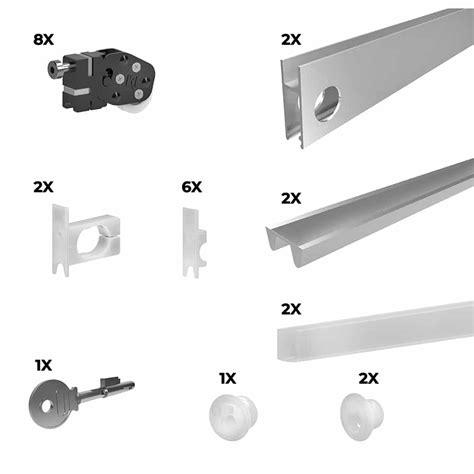 Sliding Glass Showcase Door Hardware Kit Slidup Canada