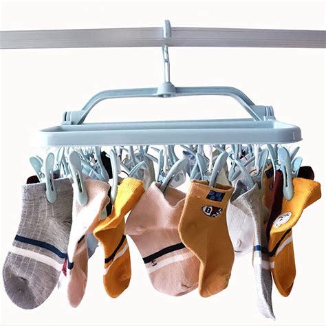 CNKOO Drying Drip Hanger With 32 Clip Foldable Hanger Dryer 360