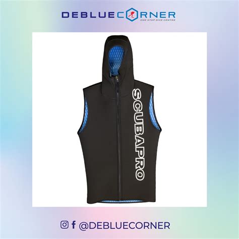 Scubapro Everflex Hooded Vest 3mm With Front Zip For Men Scuba Diving