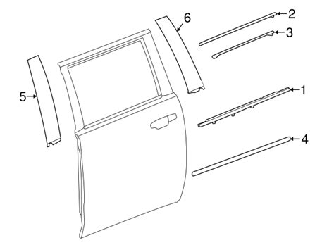 Parts Accessories Motors Gm Oem Exterior Rear Applique Window Trim