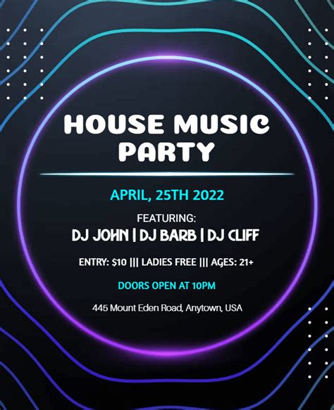 House Party Flyer Ideas and Examples