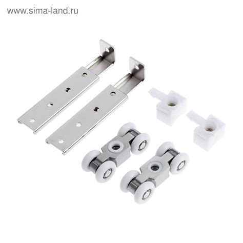 Комплект роликов для раздвижных дверей-купе TRODOS с фиксатором QD-326 ...