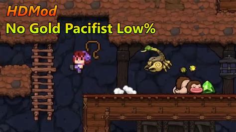 HDMod Pacifist No Gold Low 4 15 600 Spelunky 2 YouTube