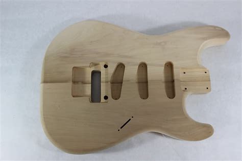 Unfinished Roasted Basswood Sss Guitar Body Fits Fender Reverb