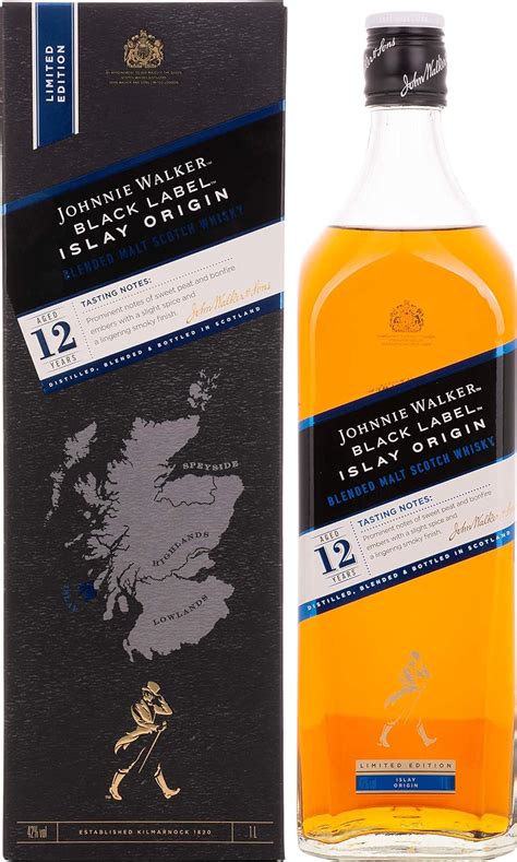 Johnnie Walker Black Label Blended Scotch Whisky Limited Edition Islay