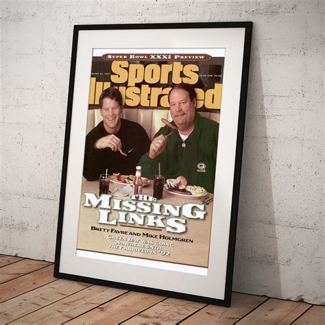 Green Bay Packers Qb Brett Favre And Coach Mike Holmgren Sports Illustrated Cover Poster By