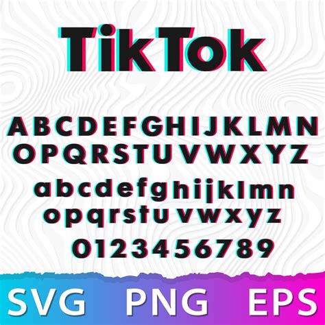 Tiktok Alphabet Svg Inspire Uplift