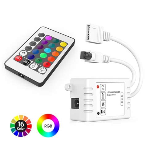 Kit Controle Controlador Para Fita Led Rgb E Colorida Bivolt