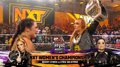 Becky Lynch Enfrentar A Lyra Valkyria En Nxt Halloween Havoc