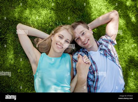 Happy young people outdoors Stock Photo - Alamy