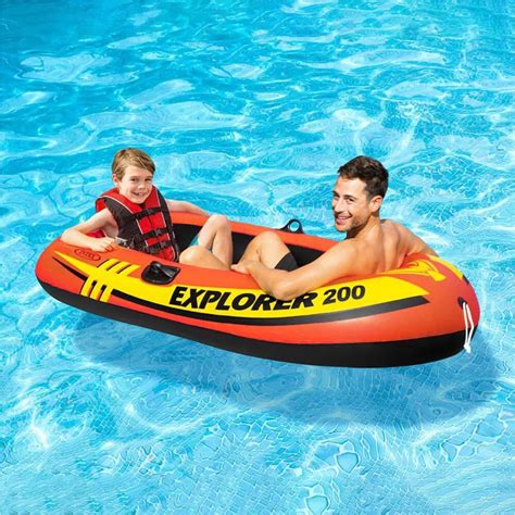 Обзор INTEX EXPLORER 200. Двухместная надувная лодка для детей и подростков
