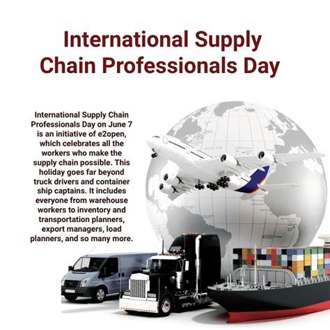 International Supply Chain Professionals Day Template Postermywall