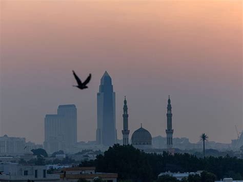 Warm Temperatures Dusty Across The UAE Cloudy Skies In Fujairah