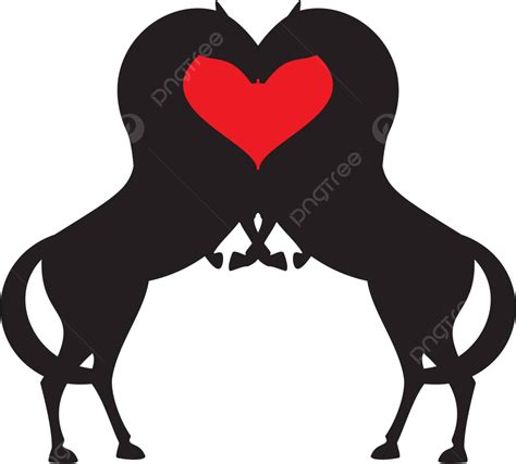 Horse Red Heart Motion Horse Jumping Vector Motion Horse Jumping Png