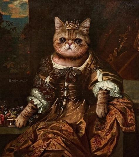 Artist Turns Pictures Of Cats Into Classical Paintings Pics Pet