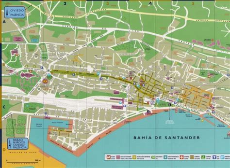 Santander Travel Guide For Tourist Map Of Santander