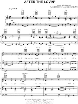 "After the Lovin'" Sheet Music - 2 Arrangements Available Instantly ...