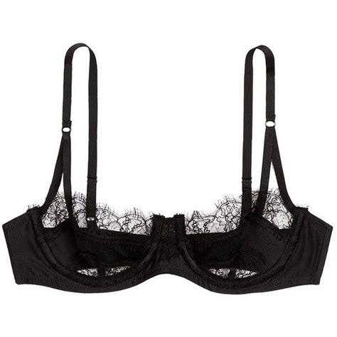 Kiki De Montparnasse Lace Inset Silk Balconette Bra Black