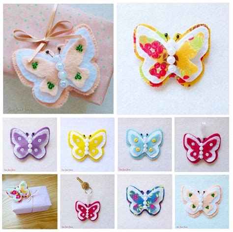 Felt Butterfly Pdf Sewing Pattern Instant Download Easy To Etsy