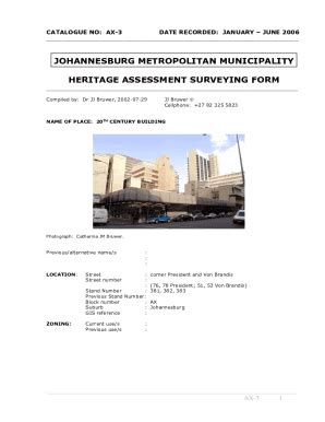 Fillable Online Ax Th Century Building Johannesburg Fax Email