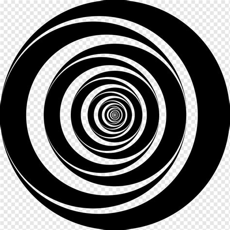 Arte abstracto vórtice espiral monocromo resumen png PNGWing