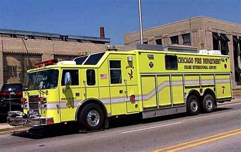 Chicago Fire Dept Cfd Chicago Ohare Airport Squad 7 Fire