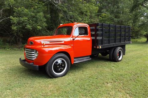 1950 Ford F5 Stake Bed For Sale On Bat Auctions Sold For 9500 On