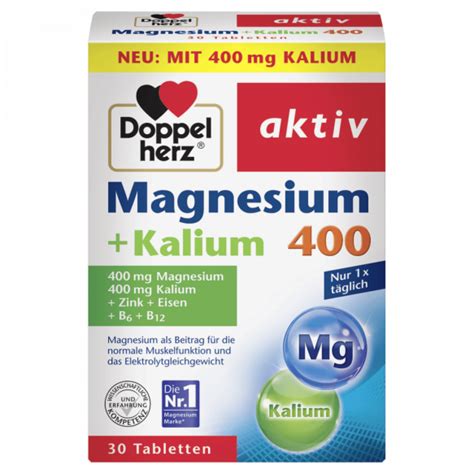 Актив Магній 400 + Калій, Доппельгерц, 30 таблеток Ukrainashop.com