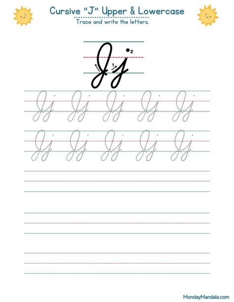 Cursive Letter J