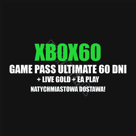 Xbox Game Pass Ultimate Live Gold Ea Play 60 Dni 2 MiesiĄce Na